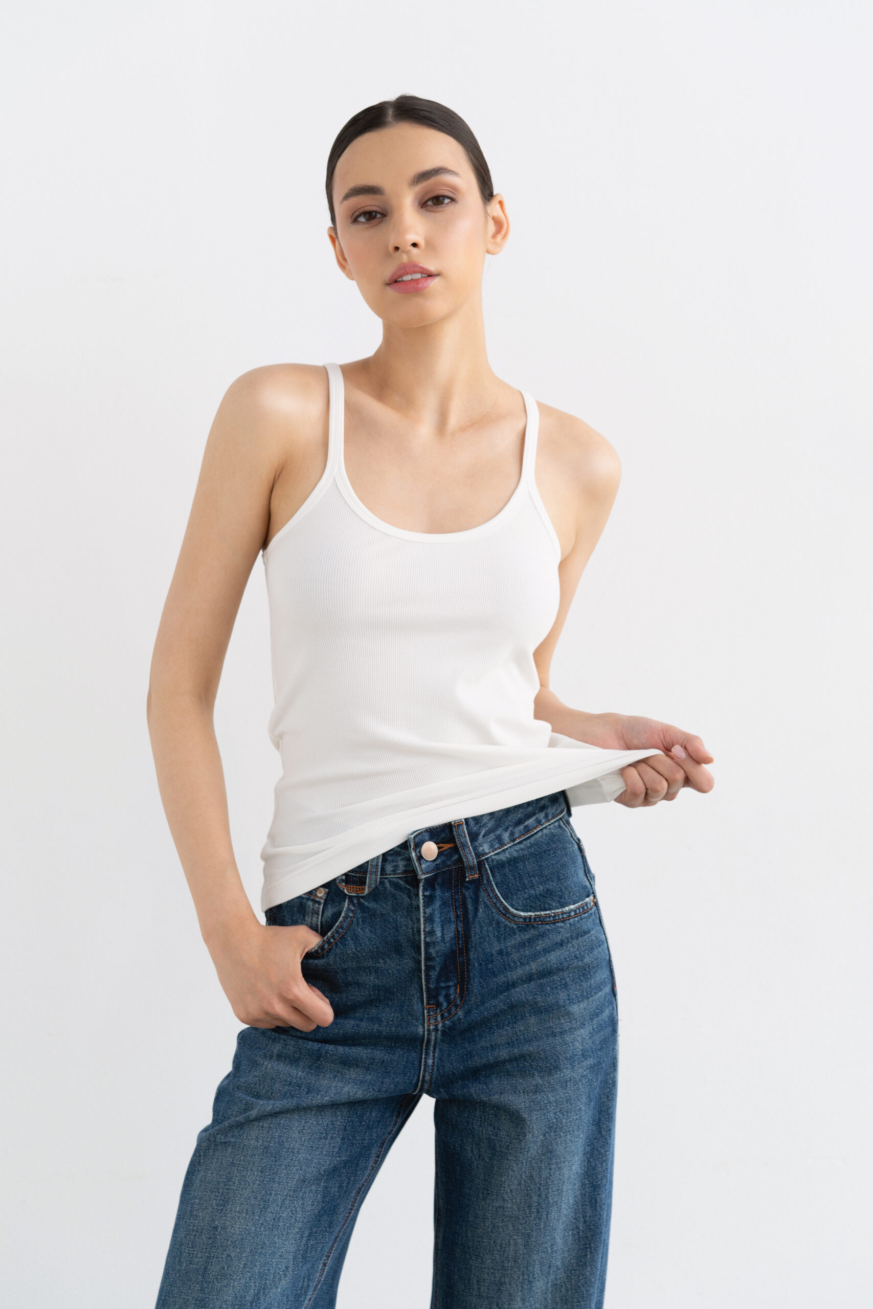 Топ спереди (белый) top-white-front